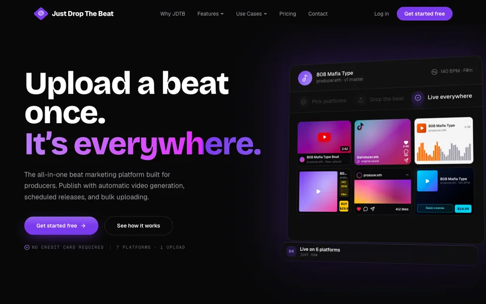 The Just Drop The Beat homepage